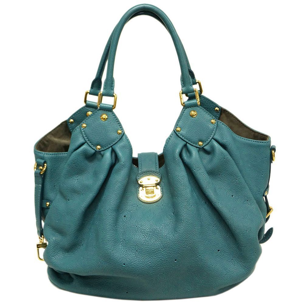 Louis Vuitton LV Mahina L Shoulder Bag Lagon Green